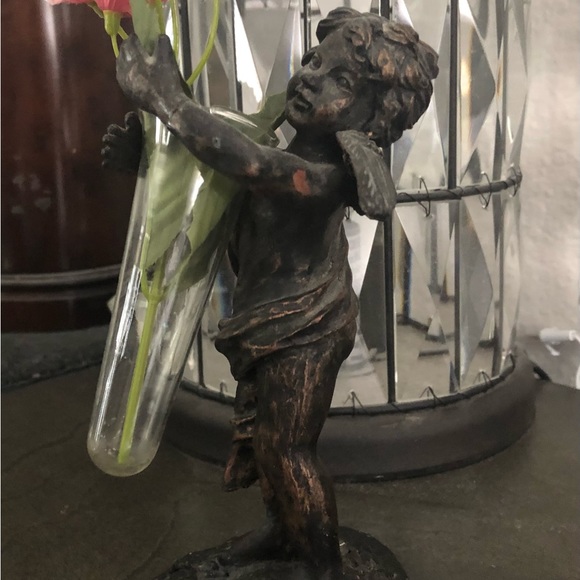 Vintage Victorian Cherub Flower Vase - Picture 3 of 7